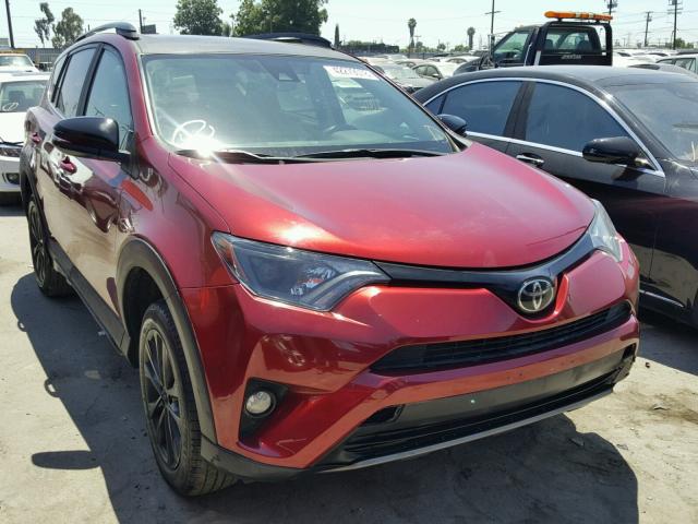 2T3WFREV2JW421104 - 2018 TOYOTA RAV4 ADVEN BURGUNDY photo 1