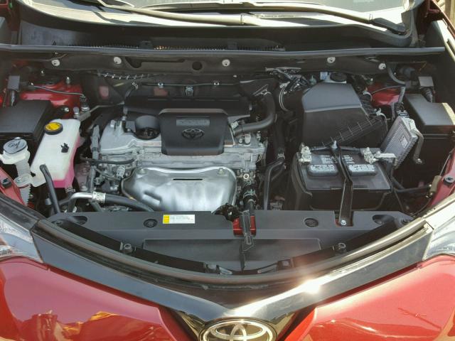 2T3WFREV2JW421104 - 2018 TOYOTA RAV4 ADVEN BURGUNDY photo 7