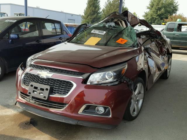 1G11G5SX0FF238937 - 2015 CHEVROLET MALIBU LTZ 勃艮第红 照片 2