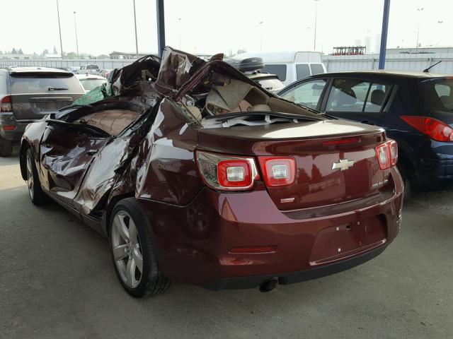 1G11G5SX0FF238937 - 2015 CHEVROLET MALIBU LTZ 勃艮第红 照片 3