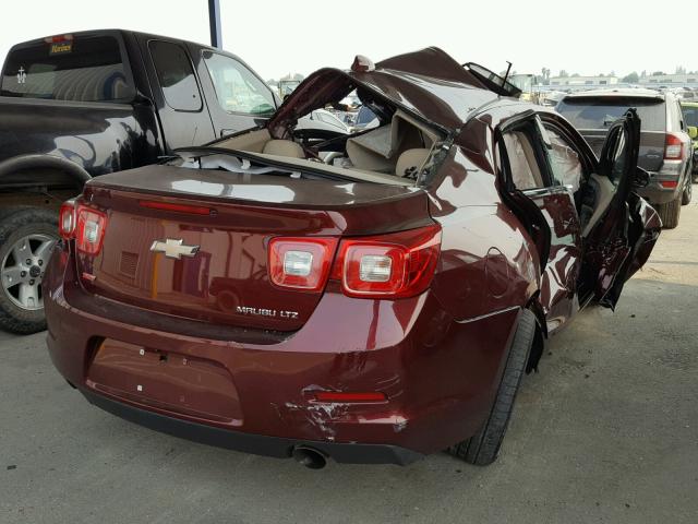 1G11G5SX0FF238937 - 2015 CHEVROLET MALIBU LTZ 勃艮第红 照片 4