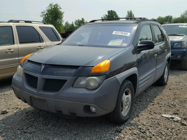 3G7DA03E81S527251 - 2001 PONTIAC AZTEK BLACK photo 2