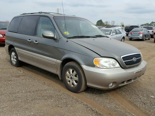 KNDUP131446593887 - 2004 KIA SEDONA EX BEIGE photo 1