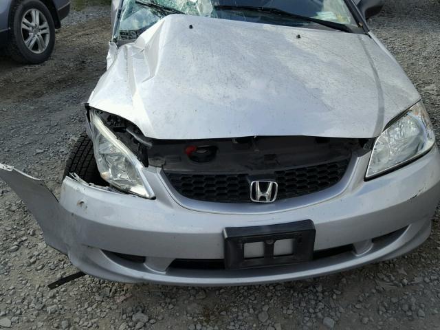 1HGEM21385L047797 - 2005 HONDA CIVIC DX V SILVER photo 7