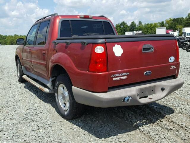 1FMZU67E91UA86382 - 2001 FORD EXPLORER S RED photo 3