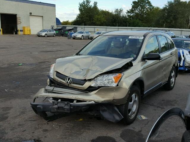 JHLRE48357C088554 - 2007 HONDA CR-V TAN photo 2