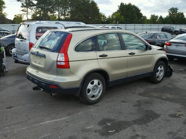 JHLRE48357C088554 - 2007 HONDA CR-V TAN photo 4