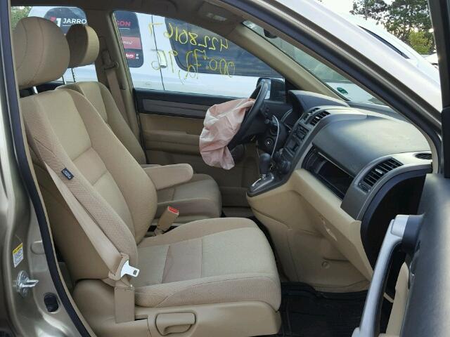 JHLRE48357C088554 - 2007 HONDA CR-V TAN photo 5