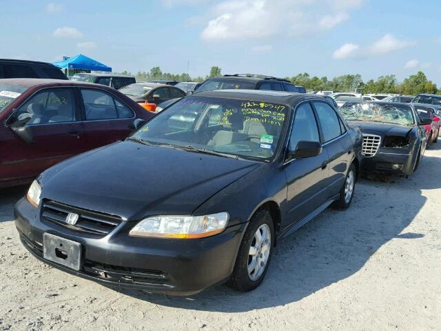 1HGCG56691A110477 - 2001 HONDA ACCORD EX BLACK photo 2