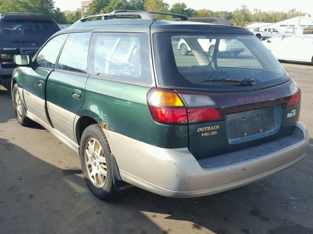 4S3BH806817647761 - 2001 SUBARU LEGACY GREEN photo 3