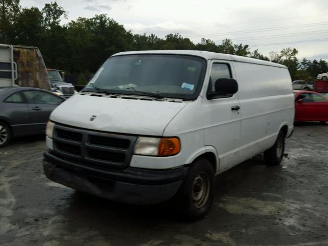 2B7HB11X1WK146767 - 1998 DODGE RAM VAN B1 WHITE photo 2