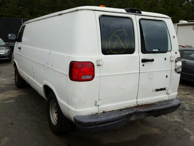 2B7HB11X1WK146767 - 1998 DODGE RAM VAN B1 WHITE photo 3