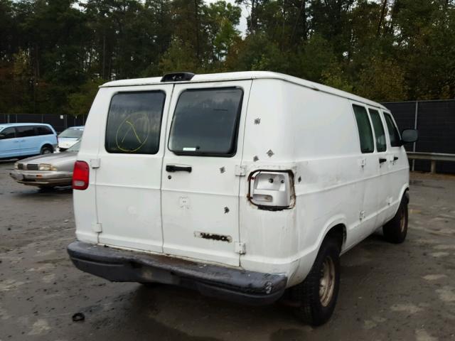 2B7HB11X1WK146767 - 1998 DODGE RAM VAN B1 WHITE photo 4