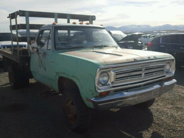 W31BF3S108656 - 1973 DODGE RAM TRUCK GREEN photo 1