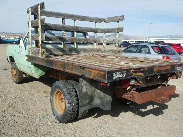 W31BF3S108656 - 1973 DODGE RAM TRUCK GREEN photo 3