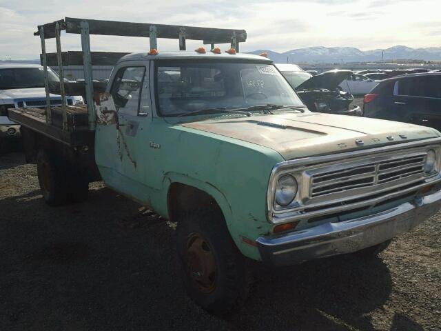 W31BF3S108656 - 1973 DODGE RAM TRUCK GREEN photo 9