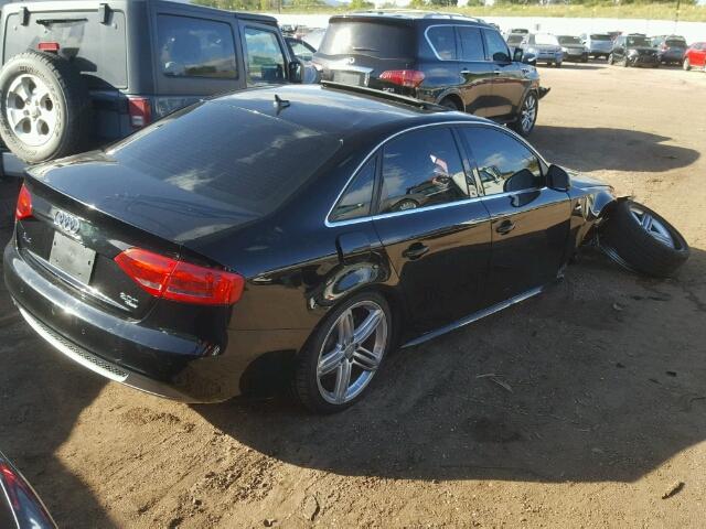 WAUMF78K99N045837 - 2009 AUDI A4 PRESTIG BLACK photo 4