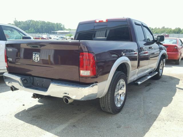 1C6RD6JT4CS287799 - 2012 DODGE RAM 1500 L MAROON photo 4