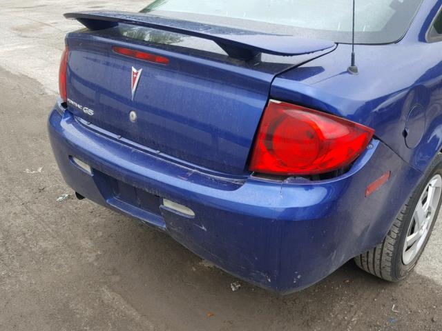 1G2AL15F877371606 - 2007 PONTIAC G5 BLUE photo 9