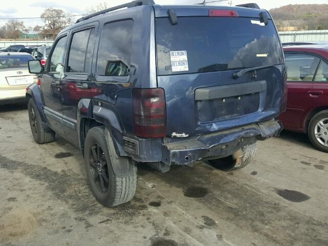 1J8GP28K58W251464 - 2008 JEEP LIBERTY BLUE photo 3