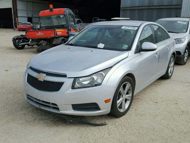 1G1PG5SCXC7216229 - 2012 CHEVROLET CRUZE LT SILVER photo 2