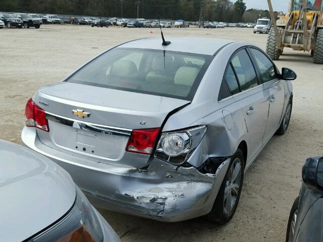 1G1PG5SCXC7216229 - 2012 CHEVROLET CRUZE LT SILVER photo 4