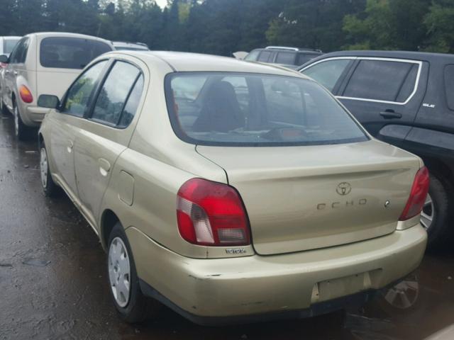 JTDBT123310143958 - 2001 TOYOTA ECHO GOLD photo 3