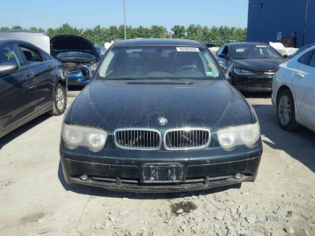 WBAGL634X3DP66979 - 2003 BMW 745 I GREEN photo 9