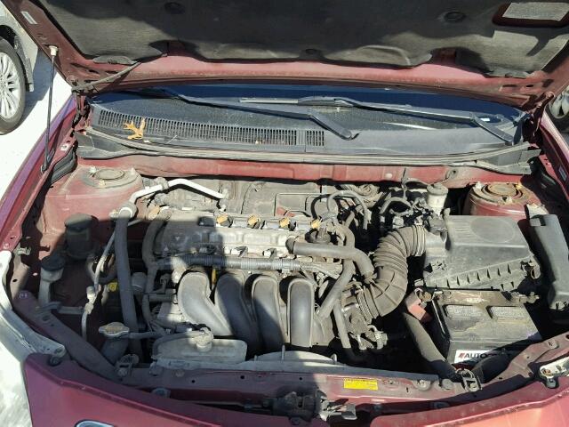 5Y2SL63835Z436803 - 2005 PONTIAC VIBE BURGUNDY photo 7