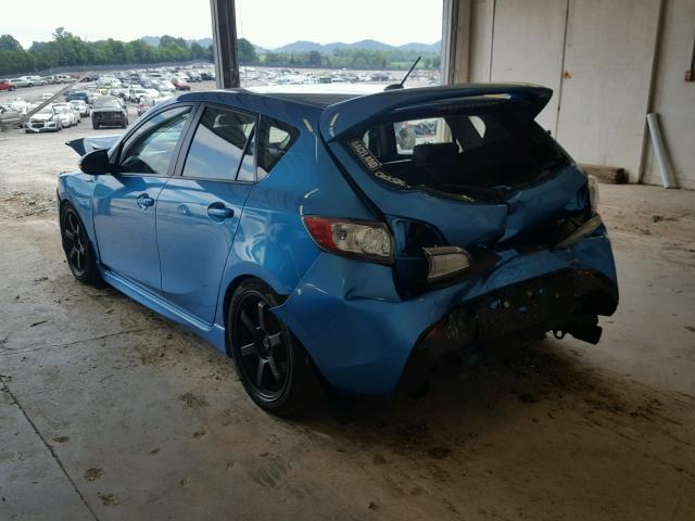 JM1BL1K30B1426362 - 2011 MAZDA SPEED 3 BLUE photo 3
