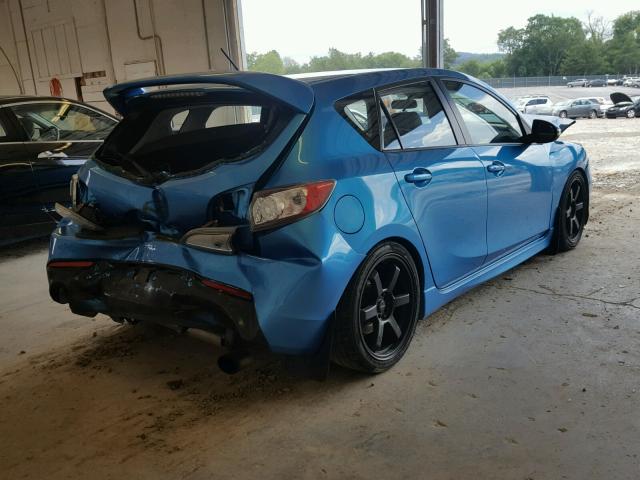 JM1BL1K30B1426362 - 2011 MAZDA SPEED 3 BLUE photo 4