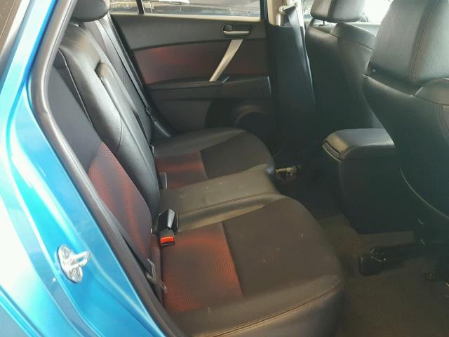 JM1BL1K30B1426362 - 2011 MAZDA SPEED 3 BLUE photo 6