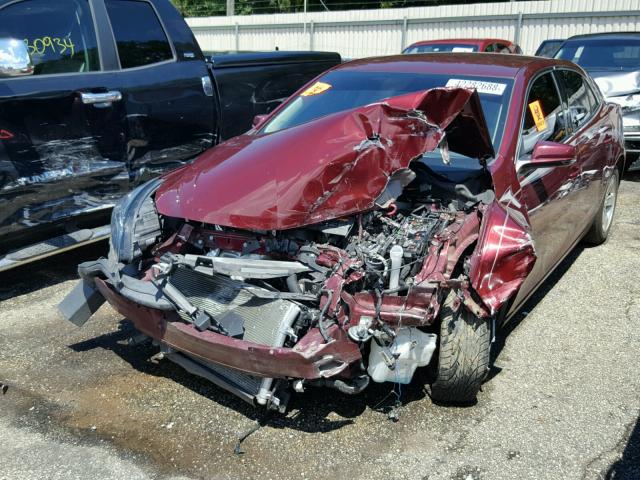 1G11C5SLXFF203752 - 2015 CHEVROLET MALIBU 1LT MAROON photo 2