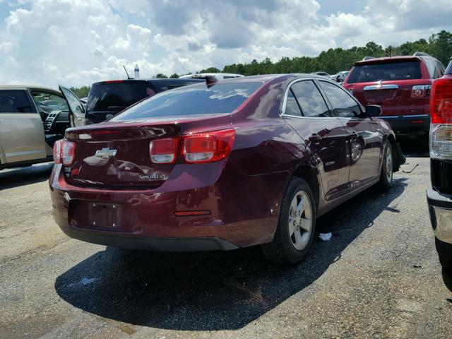 1G11C5SLXFF203752 - 2015 CHEVROLET MALIBU 1LT MAROON photo 4