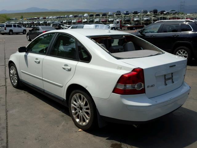 YV1MS682152060704 - 2005 VOLVO S40 T5 WHITE photo 3