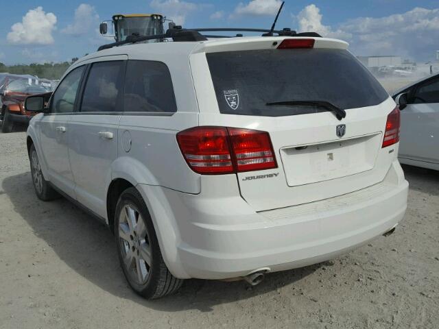 3D4GG57V19T219089 - 2009 DODGE JOURNEY SX WHITE photo 3