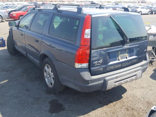 YV4SZ592761229811 - 2006 VOLVO XC70 GRAY photo 3