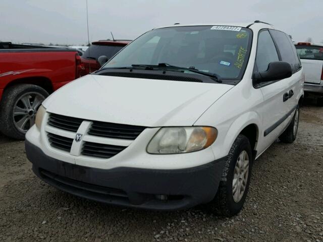 1D4GP25R25B203614 - 2005 DODGE CARAVAN SE WHITE photo 2