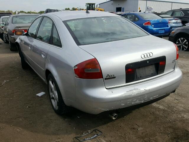 WAULT64B43N009386 - 2003 AUDI A6 SILVER photo 3