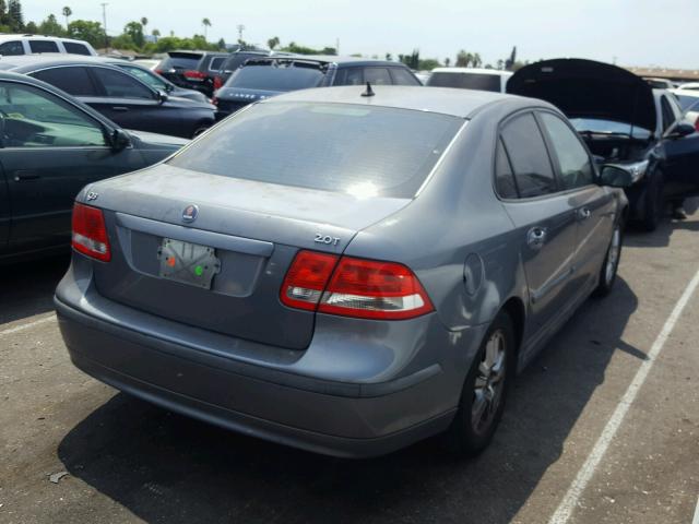 YS3FD49YX71018128 - 2007 SAAB 9-3 2.0T GRAY photo 4