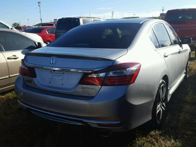 1HGCR2F59HA145191 - 2017 HONDA ACCORD SILVER photo 4