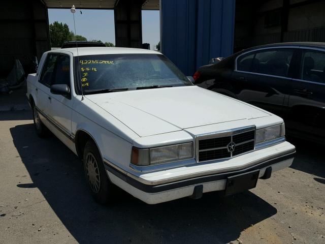 1B3XC5639MD270137 - 1991 DODGE DYNASTY LE WHITE photo 1