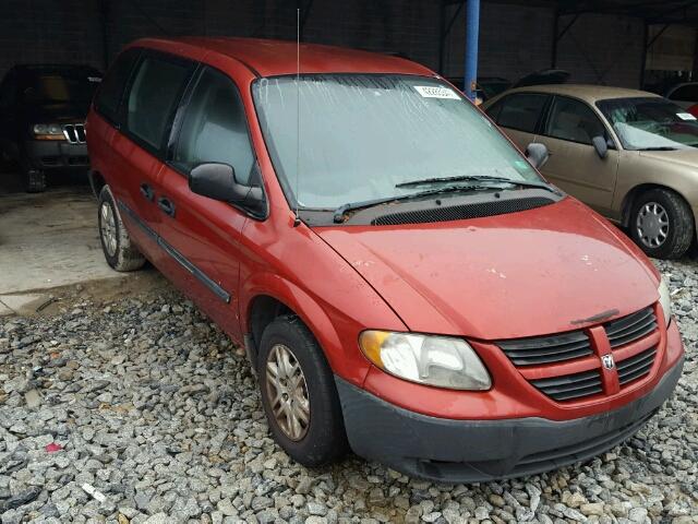 1D4GP25B85B391347 - 2005 DODGE CARAVAN SE RED photo 1