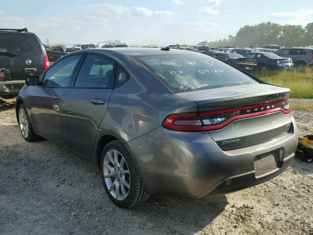 1C3CDFBA6DD297952 - 2013 DODGE DART SXT GRAY photo 3