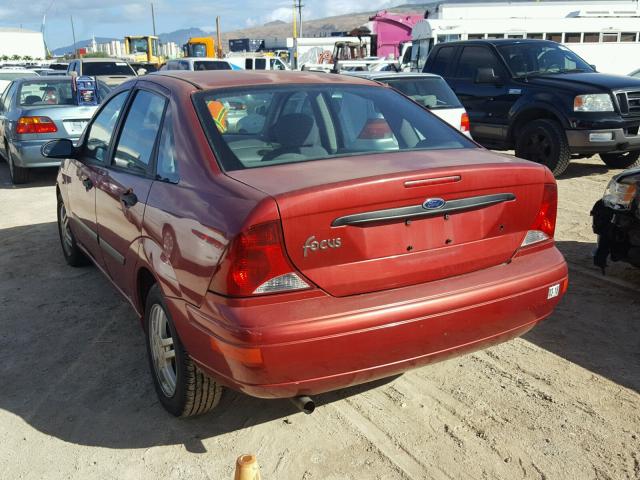 1FAFP33P44W174162 - 2004 FORD FOCUS LX RED photo 3