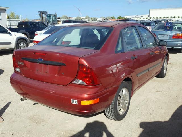 1FAFP33P44W174162 - 2004 FORD FOCUS LX RED photo 4