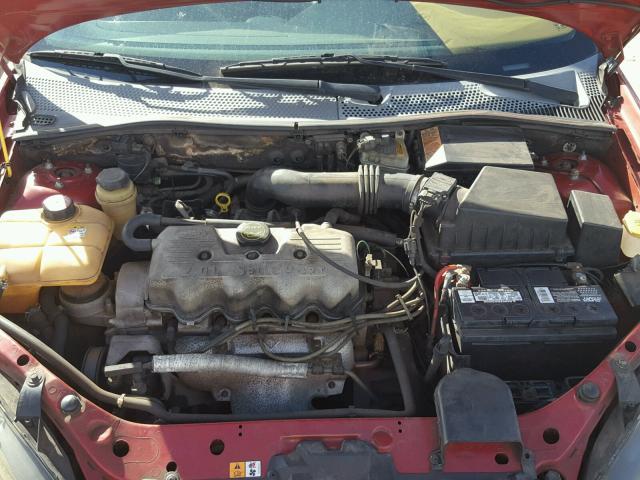 1FAFP33P44W174162 - 2004 FORD FOCUS LX RED photo 7