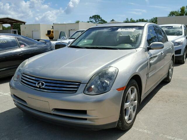 JNKCV51E34M105361 - 2004 INFINITI G35 BEIGE photo 2