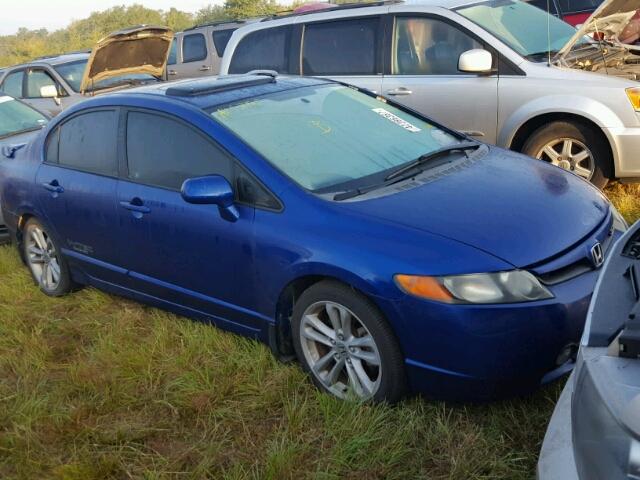 2HGFA55517H704837 - 2007 HONDA CIVIC SI BLUE photo 1