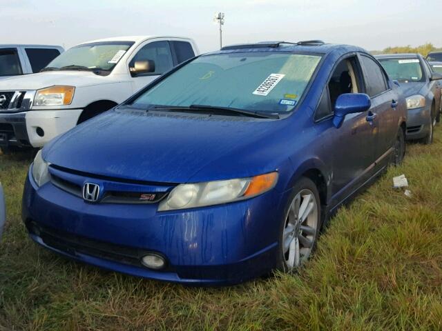 2HGFA55517H704837 - 2007 HONDA CIVIC SI BLUE photo 2